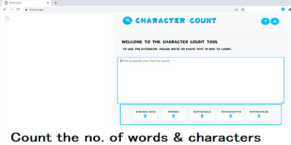 Conteo palabras web Character Count